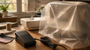 foot pedal and dust cover foot pedal and dust cover