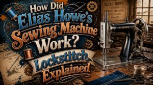 how did elias howes sewing machine work how did elias howes sewing machine work