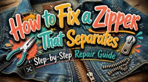How to Fix a Zipper That Separates: Step-by-Step Repair Guide 2 how to fix a zipper that separates