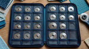 mesh pockets for spare blades mesh pockets for spare blades