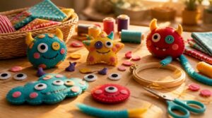 mix-and-match felt monsters mix-and-match felt monsters
