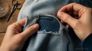 patch holes from behind patch holes from behind