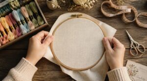 prepare your fabric and hoop prepare your fabric and hoop