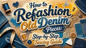 How to Refashion Old Denim Pieces: Step-by-Step Sewing Guide 1 refashion old denim pieces