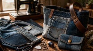 sew upcycled jean bags sew upcycled jean bags
