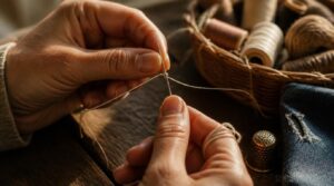 thread and knot needle thread and knot needle
