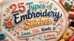 25 Types of Embroidery Stitches: Lines, Fills, Knots & More 10 types of embroidery stitches