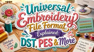 Universal Embroidery File Format Explained: DST, PES & More 1 universal embroidery file format explained