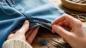 unpick inner leg seams unpick inner leg seams