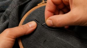 use short tight stitches use short tight stitches