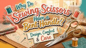Why Do Sewing Scissors Have a Bent Handle? Design, Comfort & Care 1 why do sewing scissors have a bent handle